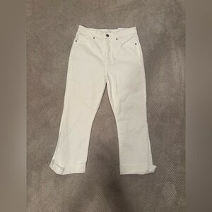 LOFT Women's Straight Leg White Jeans